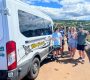 A group of tourists who participated in the Road to Hana tour with Maui Fantastic Tours
